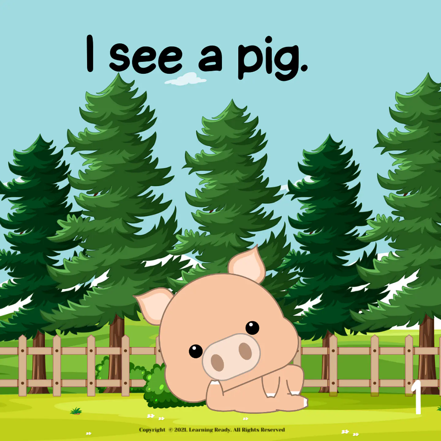 I See Sight Words: Pig Leveled Reader (Worksheets Included) 2