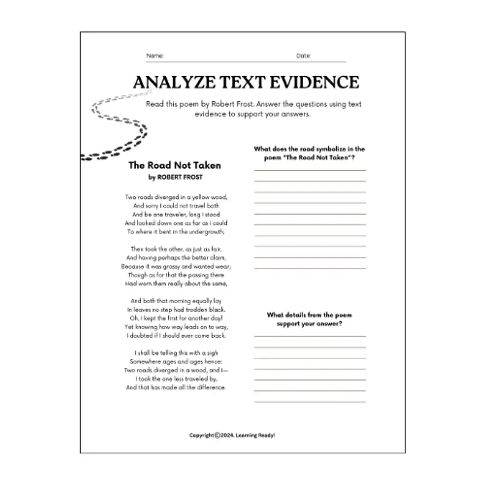 Analyzing Text Evidence 1