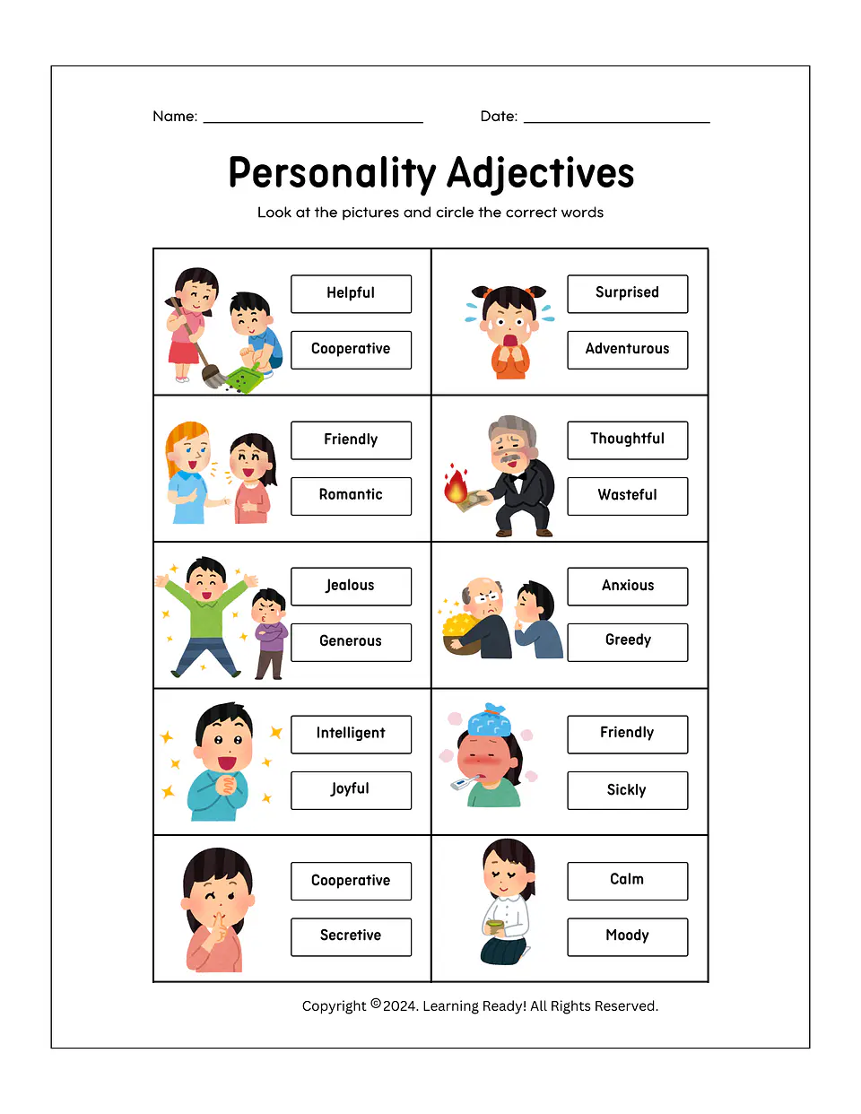 Personality Adjectives 1