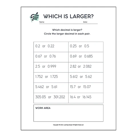 Decimal Numbers: Which Is Larger?