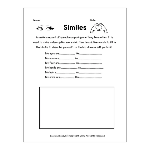 Similes Worksheet