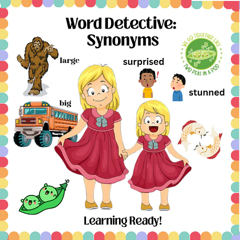 Word Detective: Synonyms Boom Cards