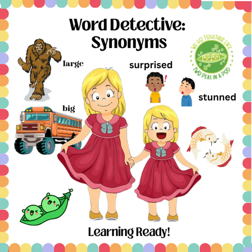 Word Detective: Synonyms Boom Cards 1