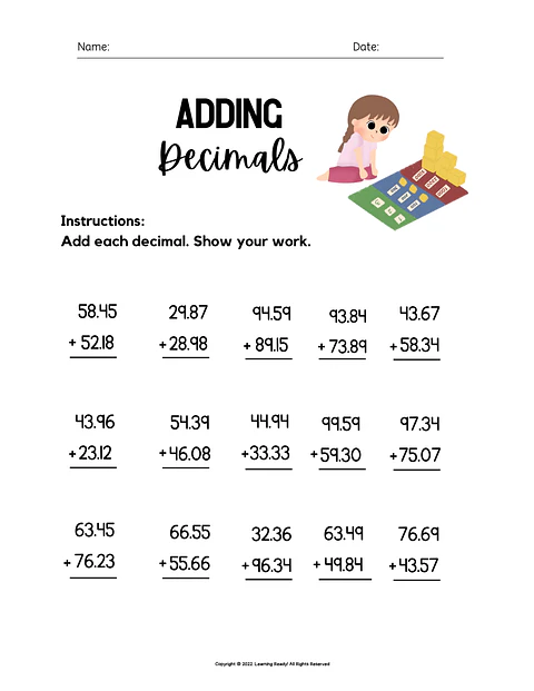 Adding Decimals