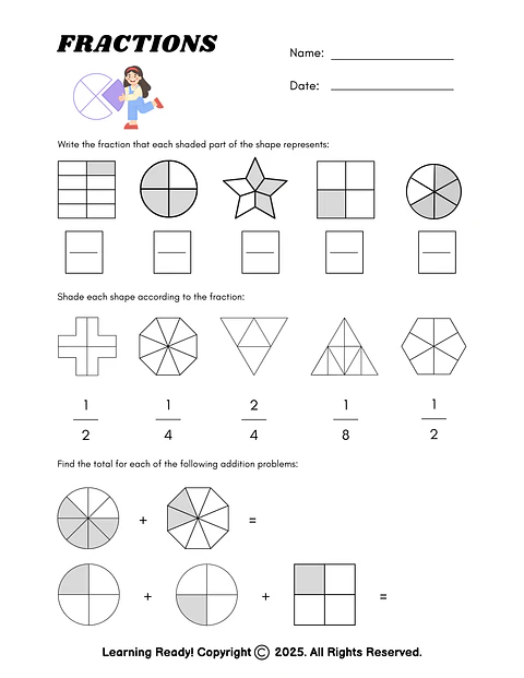 Fractions Worksheet