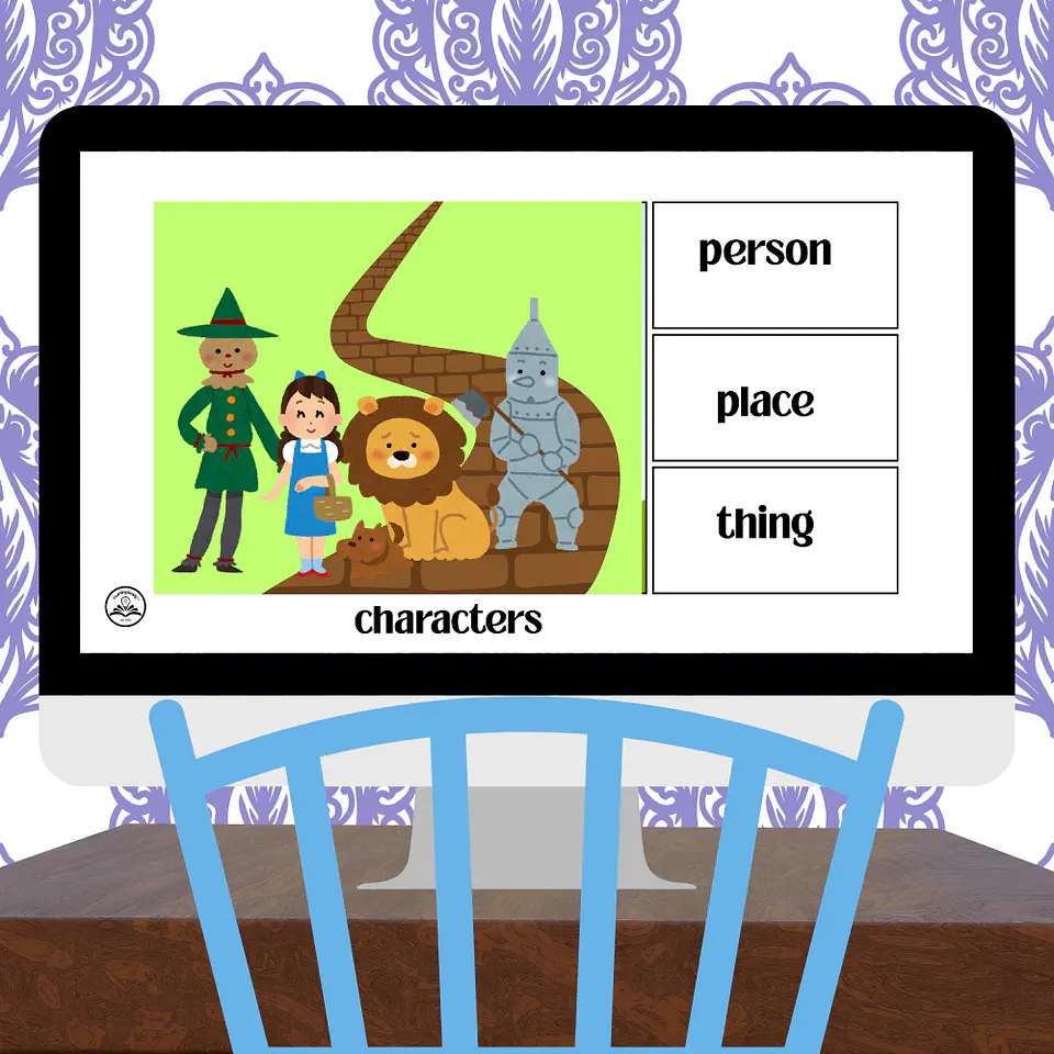 Nouns Boom Cards: Identifying Person, Place, or Thing 2