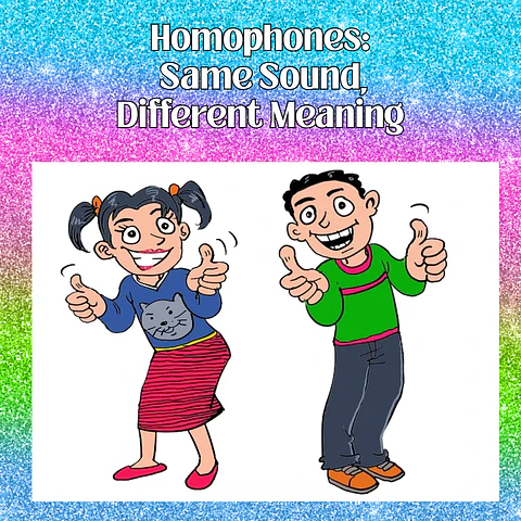 Homophones: Same Sound, Different Meaning Boom Cards