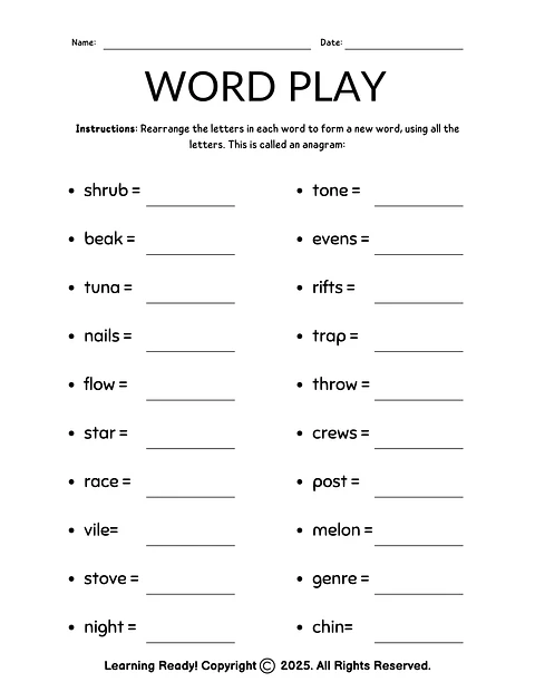 Word Play: Anagrams