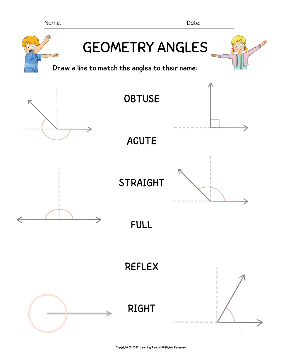 Geometry Angles Worksheet 1