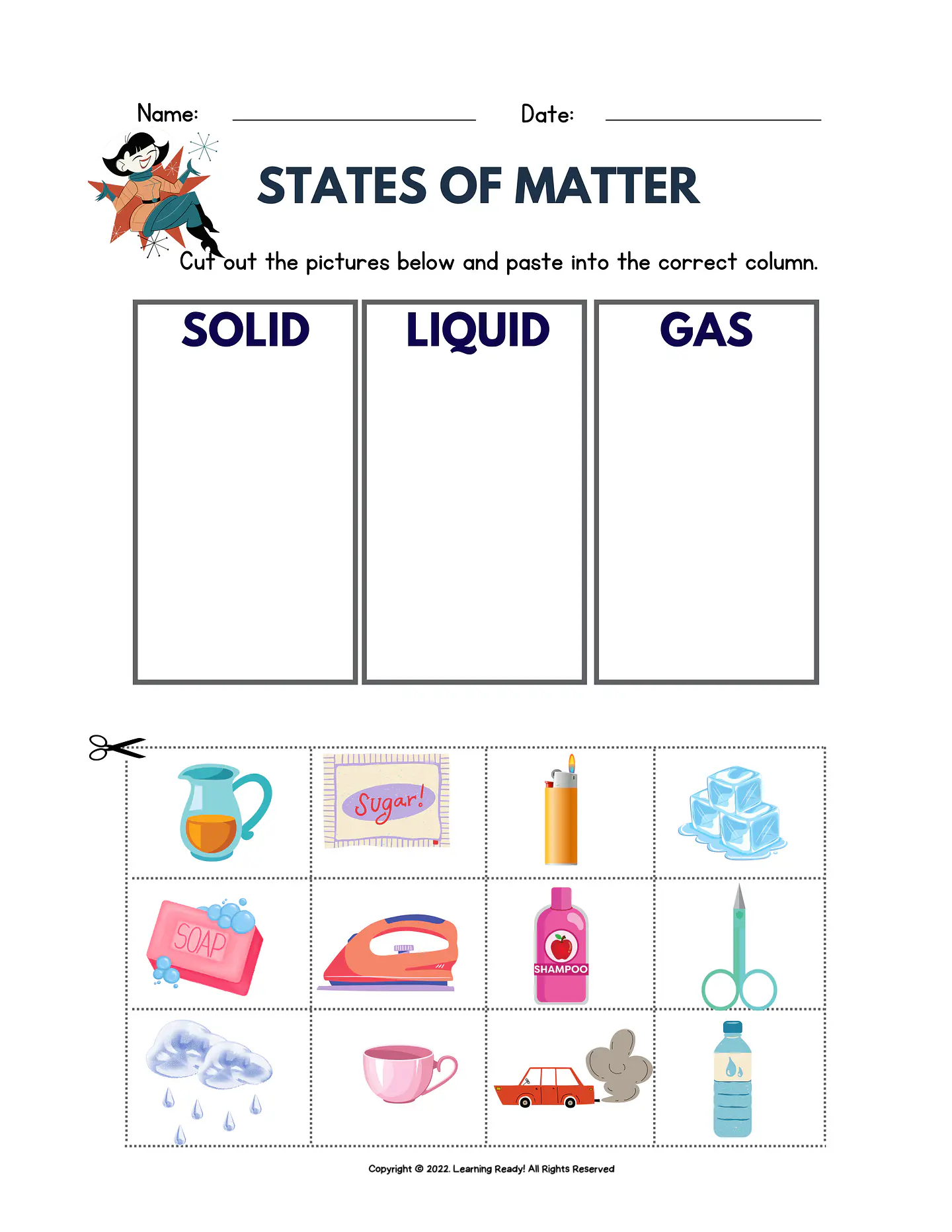 States of Matter Worksheet 1