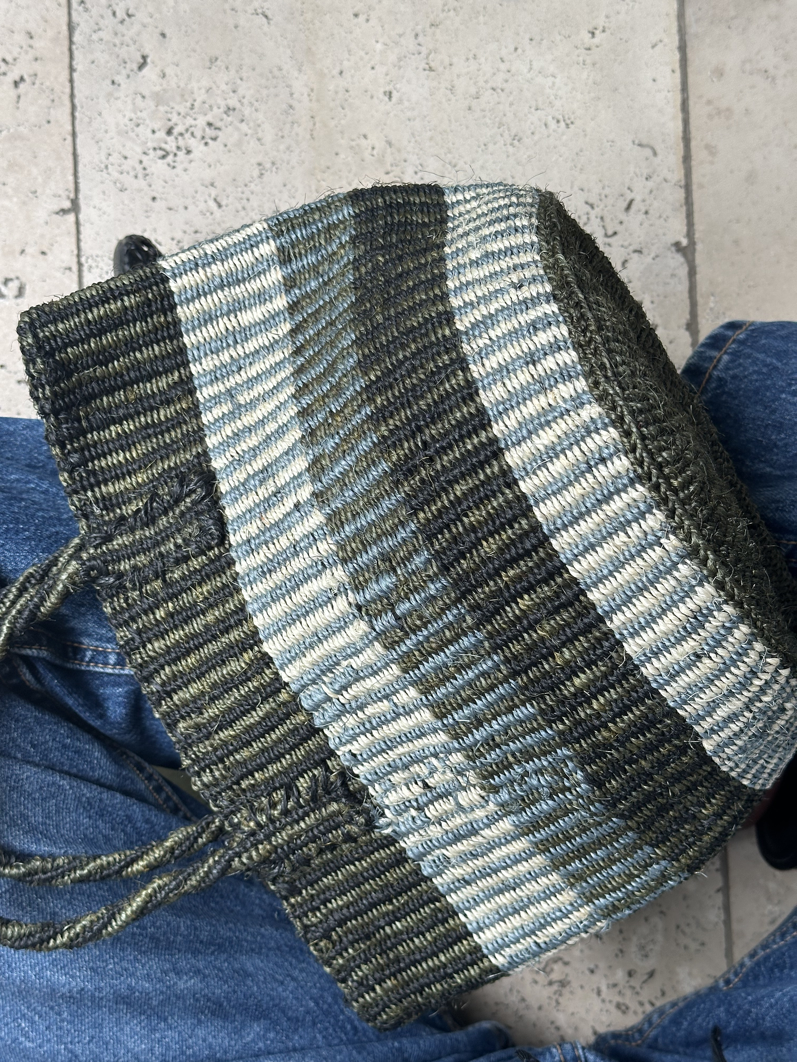 Capazo Rayas - Green 3