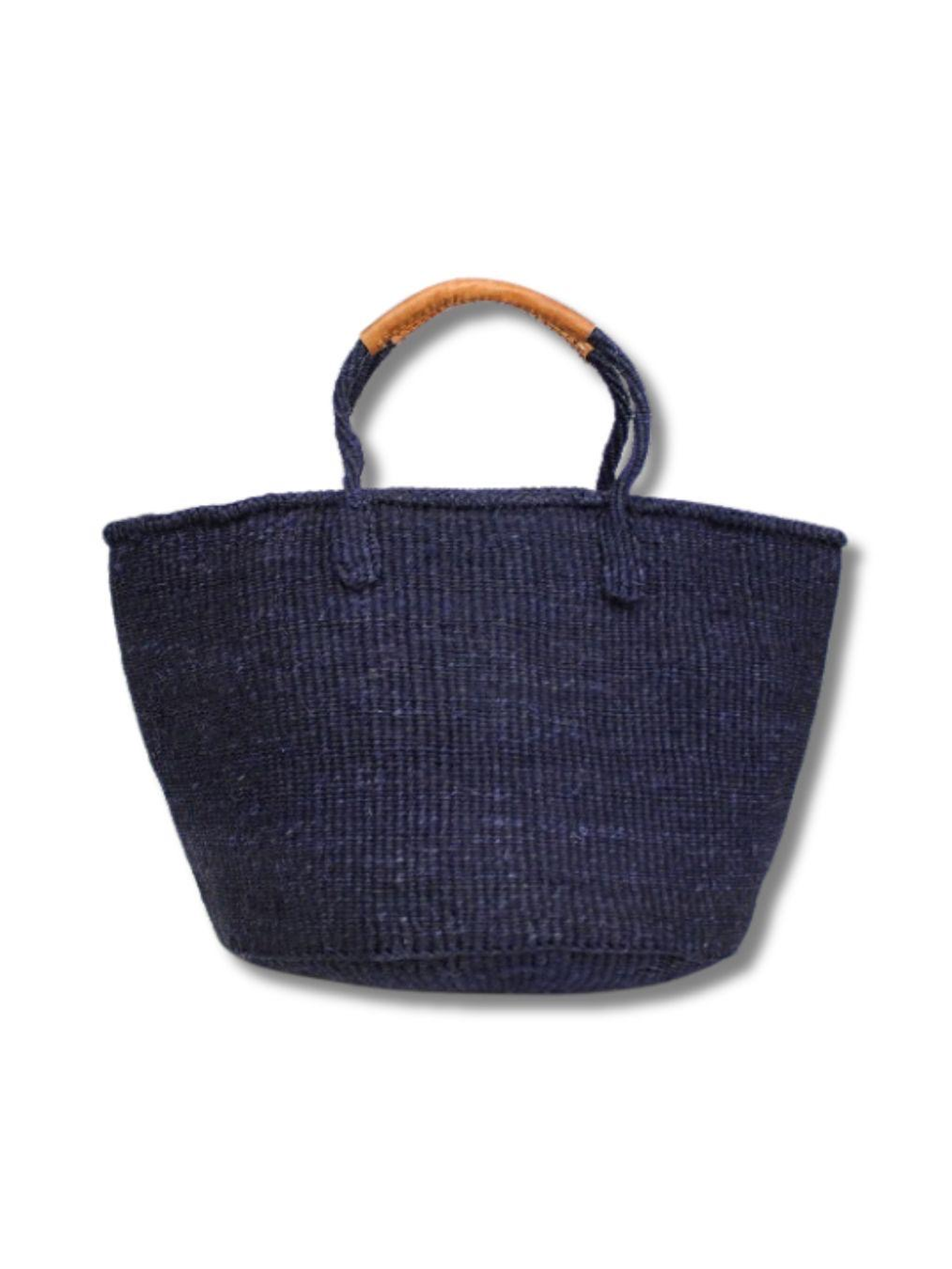 Capazo L - Navy Cuero