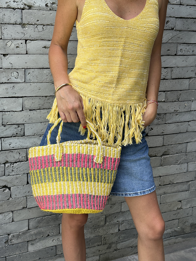 Capazo Rayas - Yellow 1