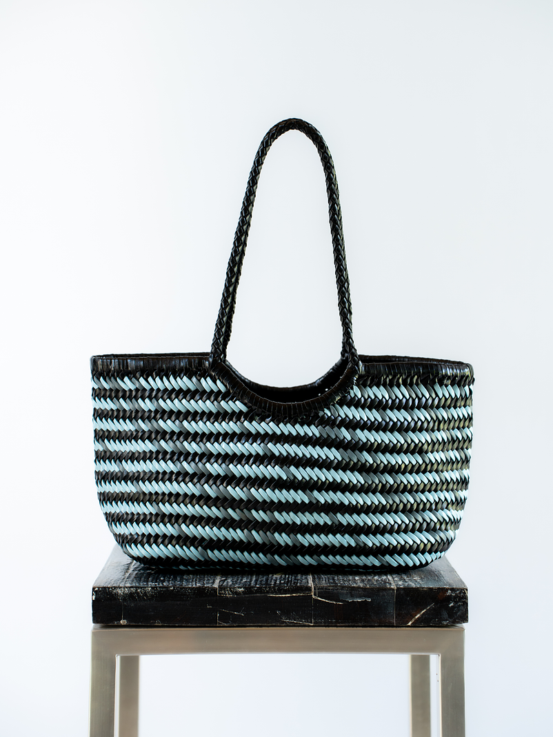 Tote - Mix 45 - Black/ Baby Blue