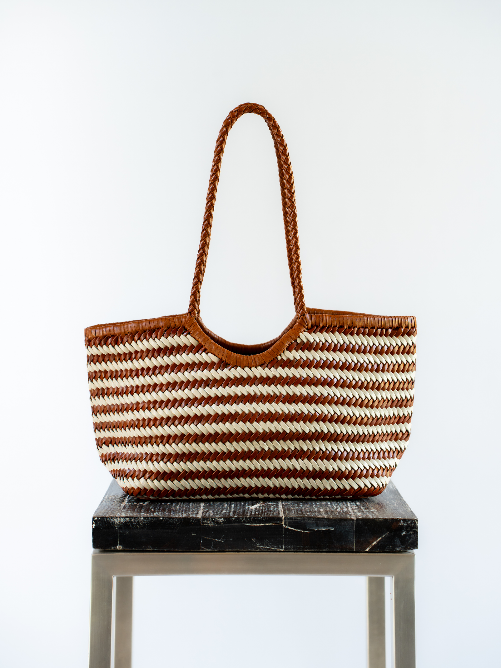 Tote - Mix 47 - Tan/Ivory