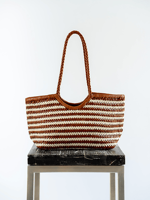 Tote - Mix 47 - Tan/Ivory