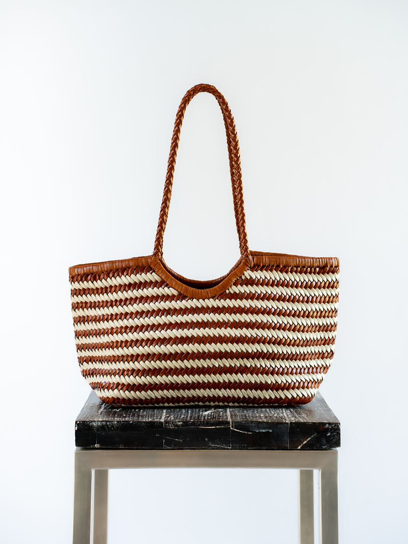 Tote - Mix 47 - Tan/Ivory