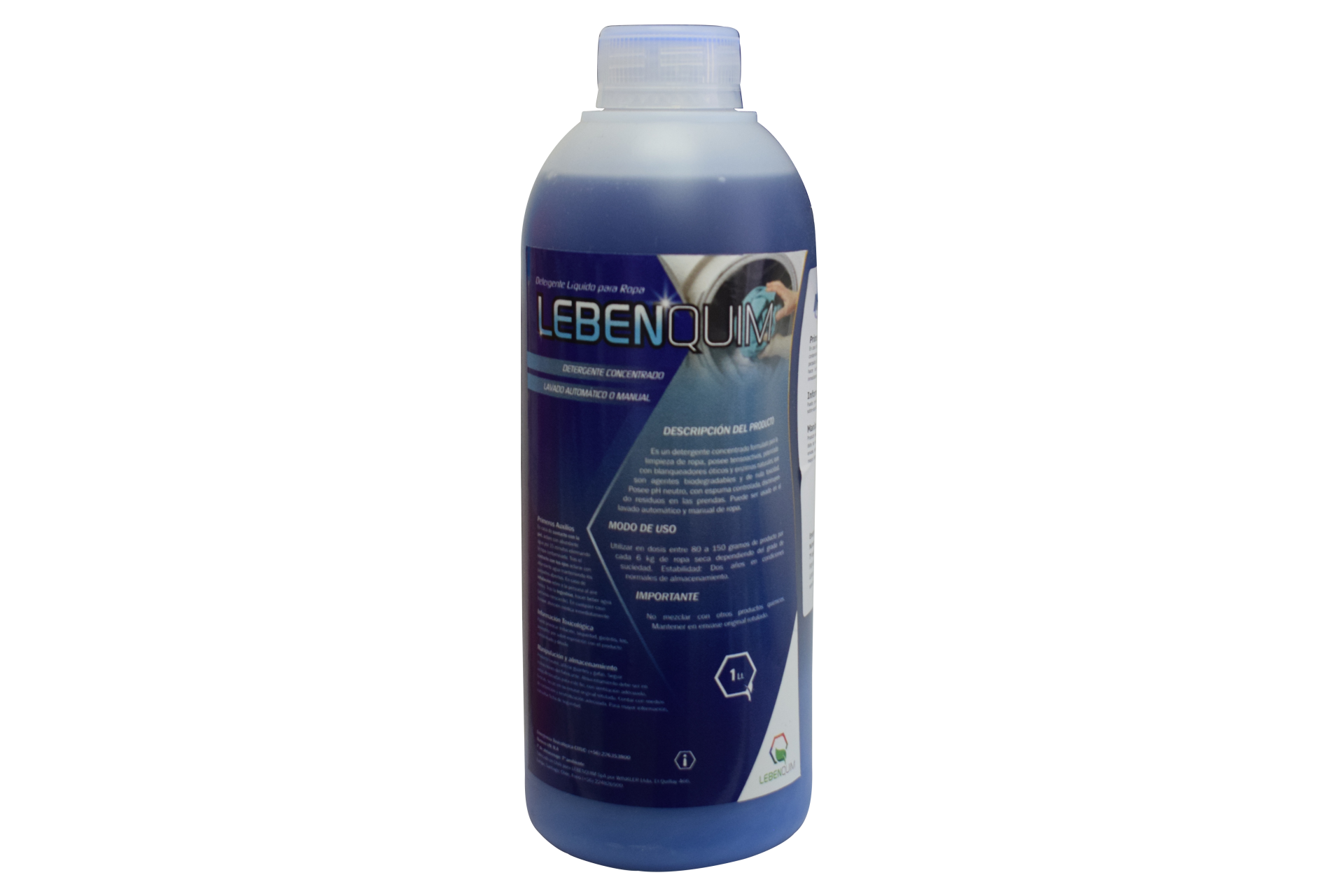 Detergente Líquido para Ropa con Enzima - Biodegradable
