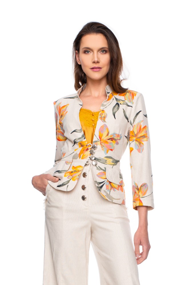 CHAQUETA MASSIMA ESTAMPADO
