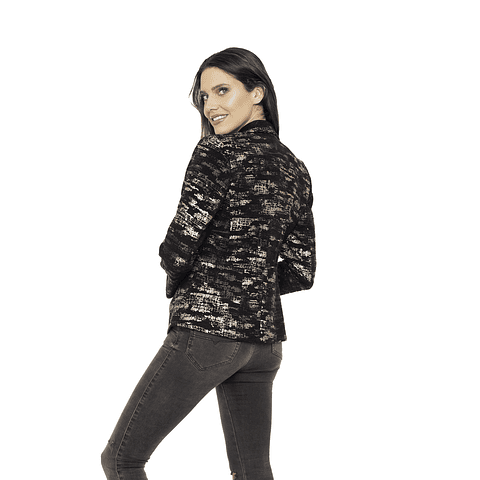 CHAQUETA CHIARA NEGRO/DORADO