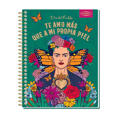 Cuaderno Frida Khalo Te amo más que a mi propia piel 