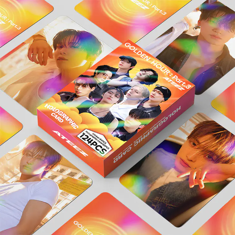 Holographic card ATEEZ Golden Hour: Part 3 124 PCS 1