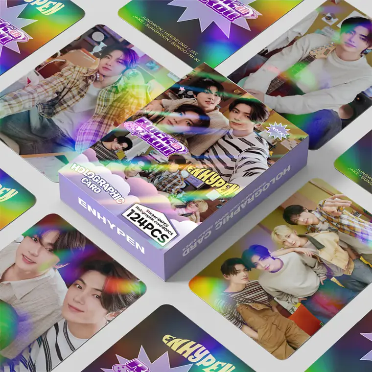 Holographic card Enhypen Rock en Roll 124 PCS 1