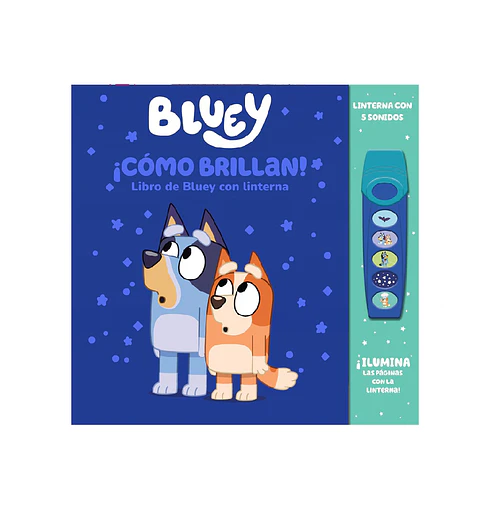 ¡Oooh, qué brillante! Un libro de Bluey con linterna 