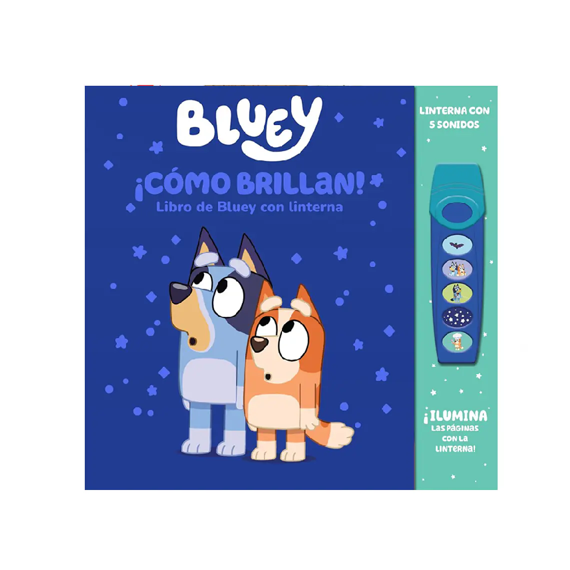 ¡Oooh, qué brillante! Un libro de Bluey con linterna  1