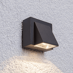 APLIQUE SOBREPUESTO NEGRO MURO LED 3W