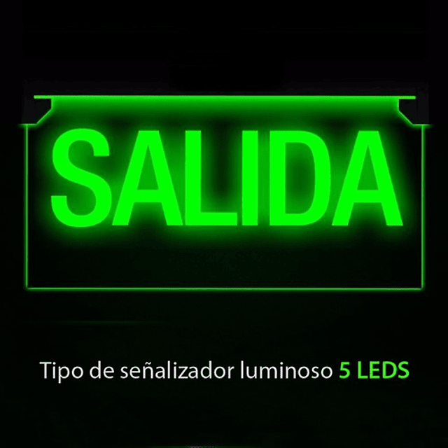 LETRERO LED DE EMERGENCIA SALIDA