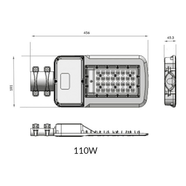 LUMINARIA PUBLICA PUBSTREET 110W