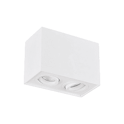 APLIQUE DOBLE RECTANGULAR BLANCO GU10 