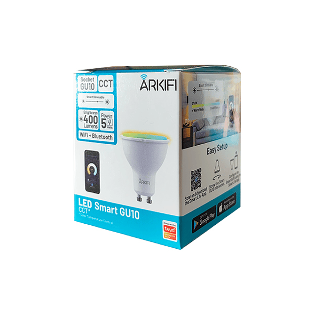 AMPOLLETA LED SMART CCT GU10 5W 