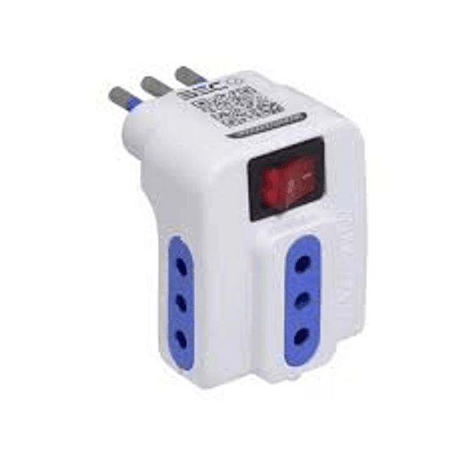 Enchufe adaptador triple con interruptor 10A 250V Stanford