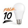 Pack 10 Ampolletas LED E27 5W