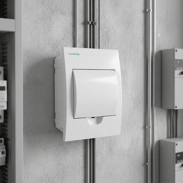 Tablero Embutido 8 Polos Tapa Opaca 