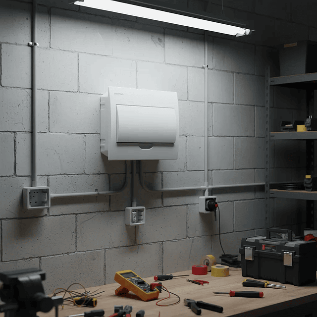 Tablero Embutido 12 Polos Tapa Opaca 