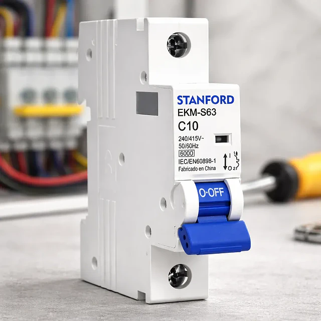 Interruptor automático 1x10A 6KA Curva C Stanford