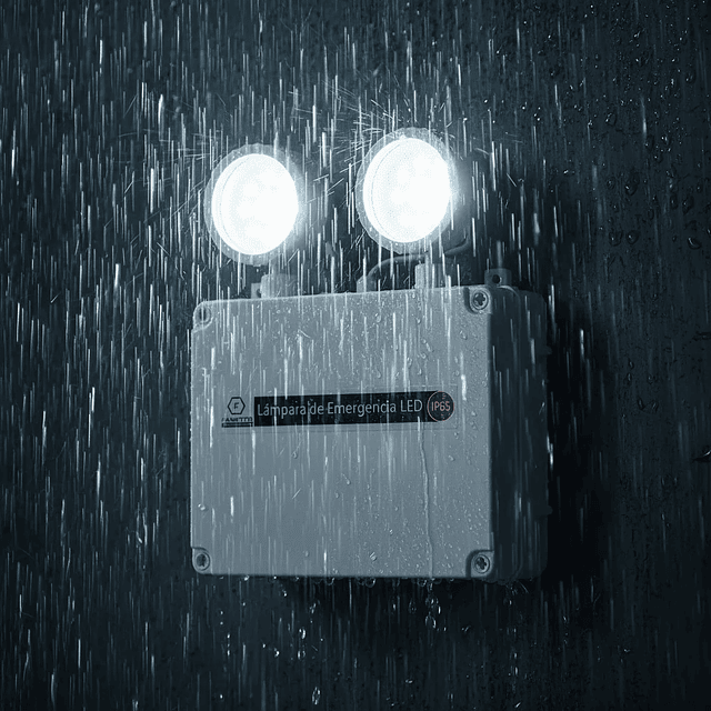 Lámpara de Emergencia IP65 2x8W LED Industrial