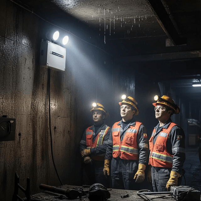 Lámpara de Emergencia IP65 2x8W LED Industrial