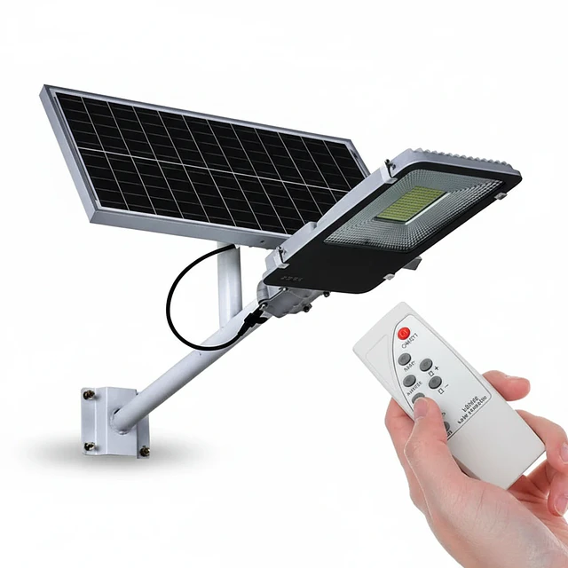 LUMINARIA LED SOLAR CON PANEL 200W