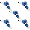 Pack 5 Enchufe industrial Hembra Volante + enchufe industrial Macho Volante 16A 2P+T 220V