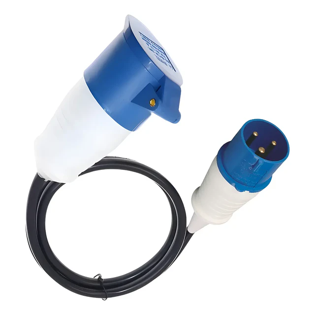 Pack 5 Enchufe industrial Hembra Volante + enchufe industrial Macho Volante 16A 2P+T 220V