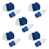 Pack 5 Enchufe Hembra S/P + Macho 16A 2P+T 220V