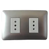 Pack 5 enchufe doble champagne 10a 250v Stanford