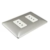 Pack 5 enchufe doble champagne 10a 250v Stanford