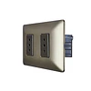Pack 5 enchufe doble café 10a 250v Stanford