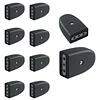 Pack 10 enchufe hembra volante negro 2p+t 10a 250v Stanford