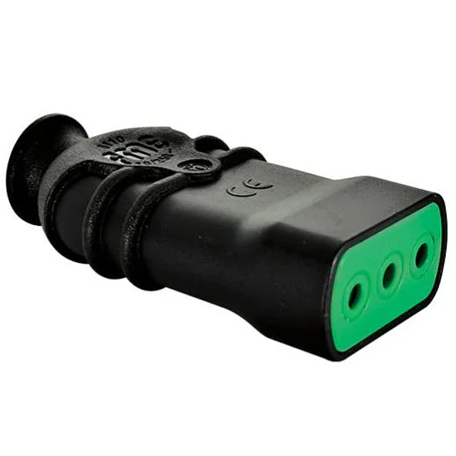 Pack 10 enchufe Hembra 10A volante Fanton 2P+T 250V